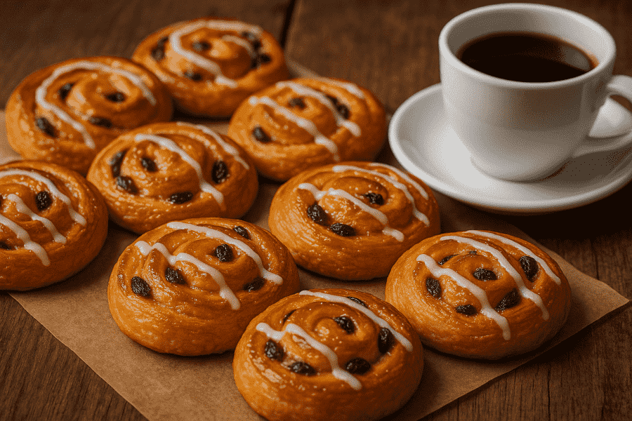Kaffebullar med russin