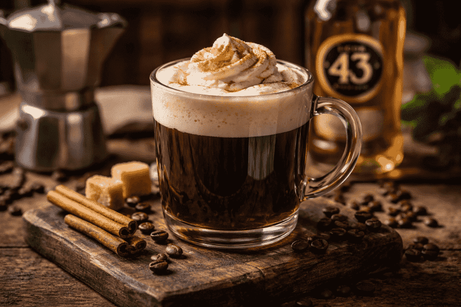 Kaffelikör i Spanish coffee