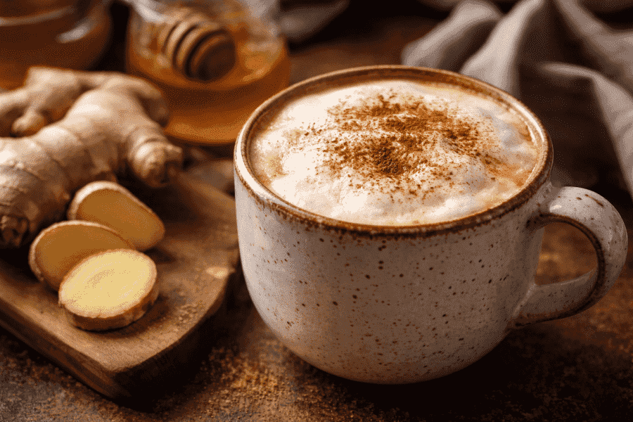 Ingefärscappuccino: kaffe med en extra kick!