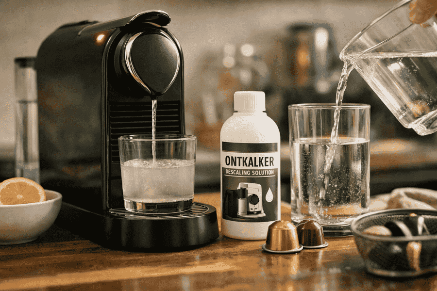 Hur avkalkar du en Nespresso-maskin?