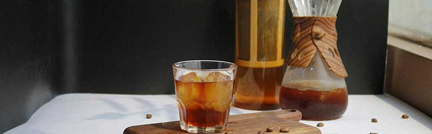 Cold brew-kaffe gjort med kallt vatten