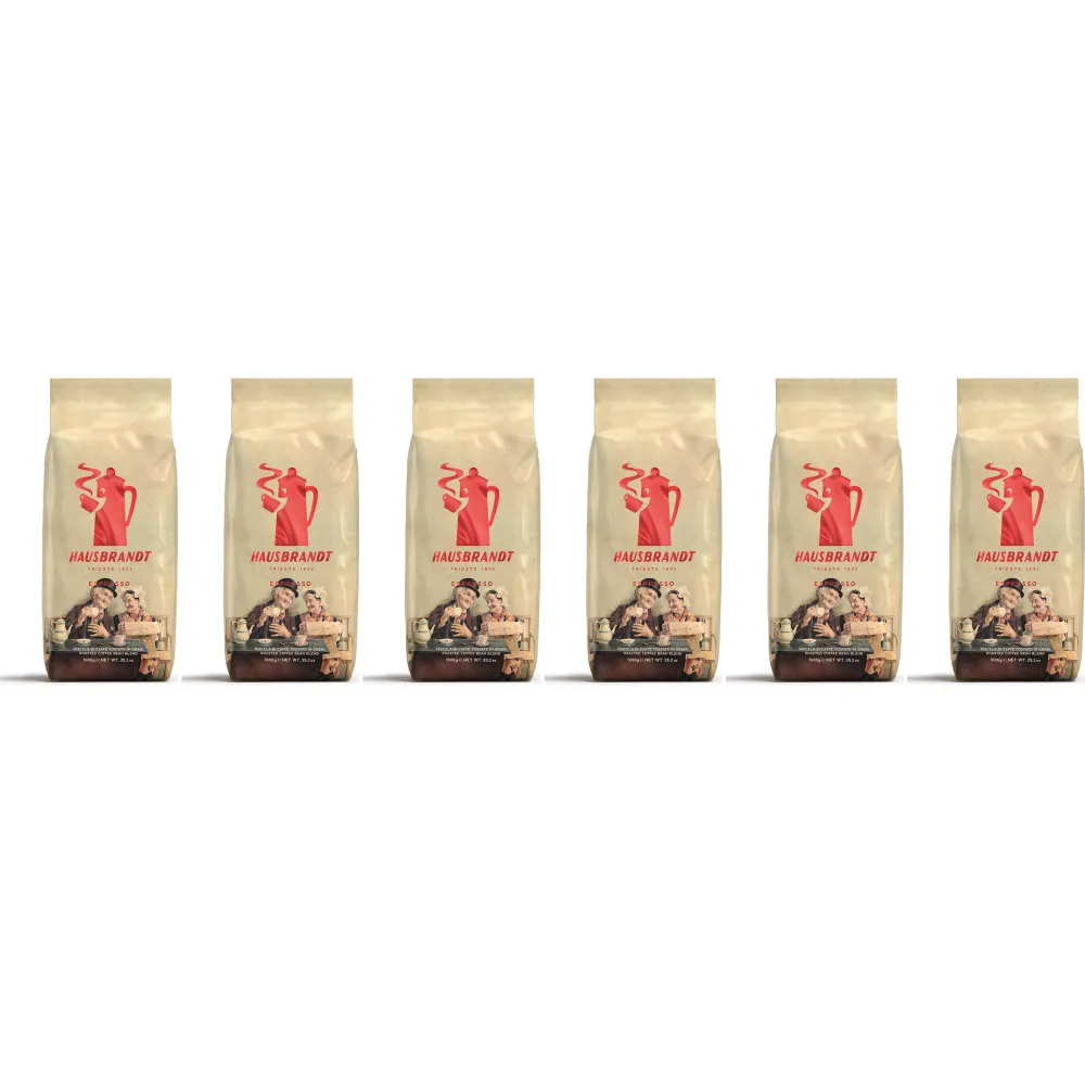 Caffè Hausbrandt Espresso (Nonnetti) - kaffebönor - 6 x 1 kg