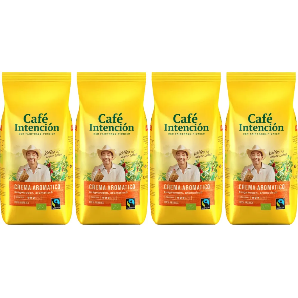 Café Intención Crema Aromatico - kaffebönor - 4 x 1 kg