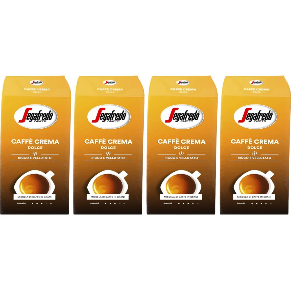 Segafredo Caffè Crema Dolce - kaffebönor - 4 x 1 kg