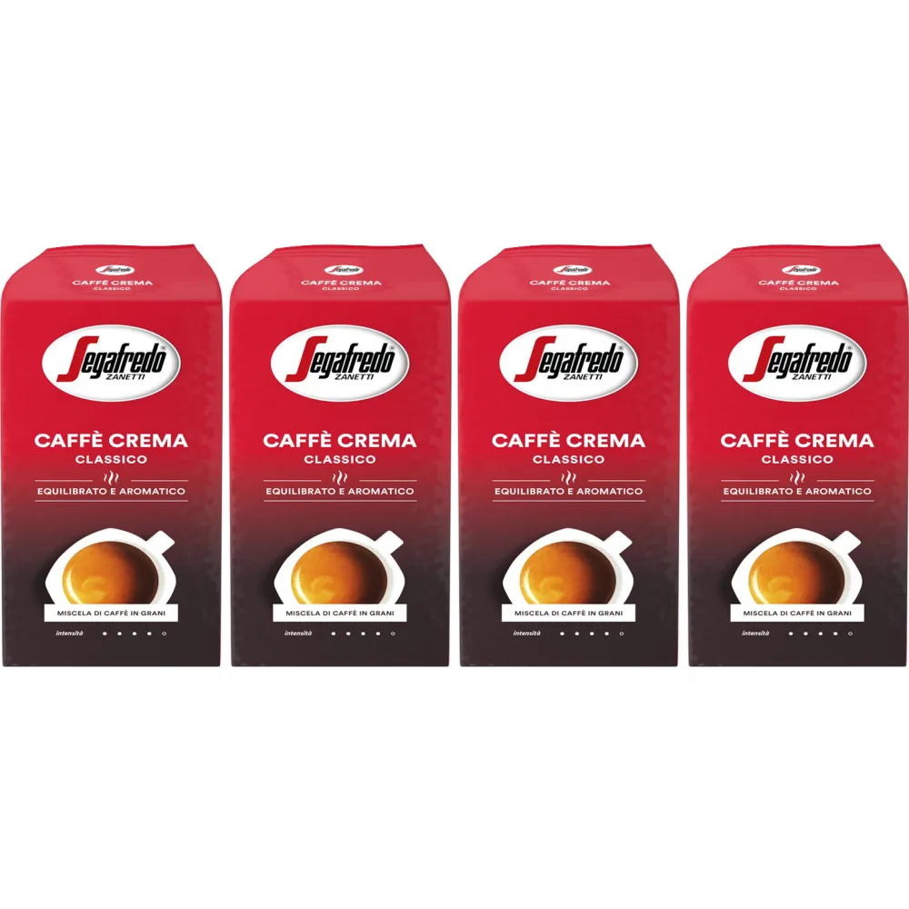Segafredo Caffè Crema Classico - kaffebönor - 4 x 1 kg