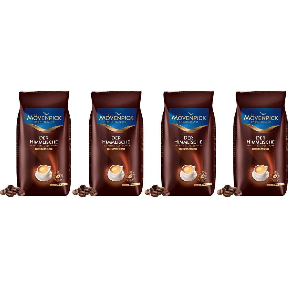 Mövenpick Der Himmlische - kaffebönor - 4 x 1 kg