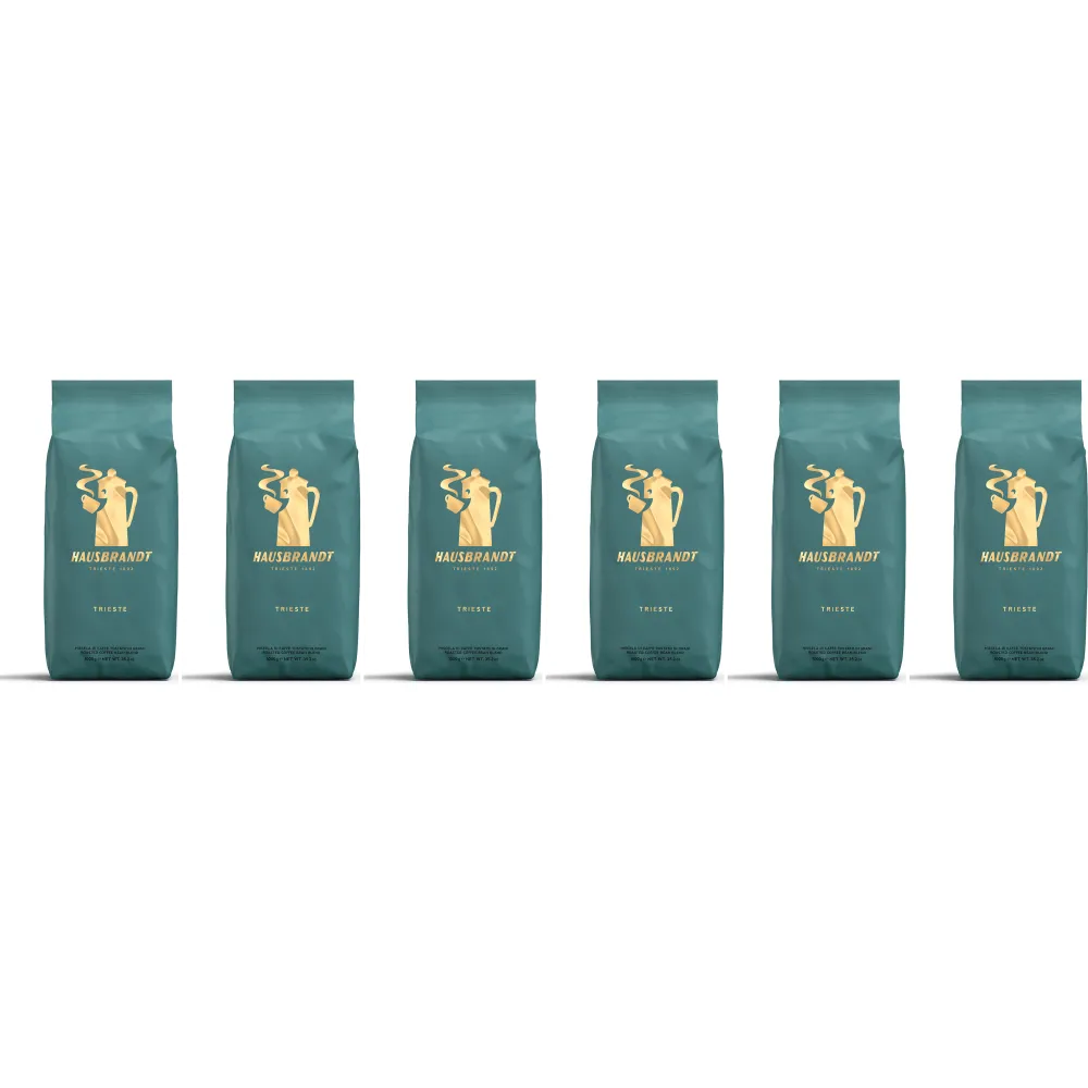 Caffè Hausbrandt Trieste - kaffebönor - 6 x 1 kg