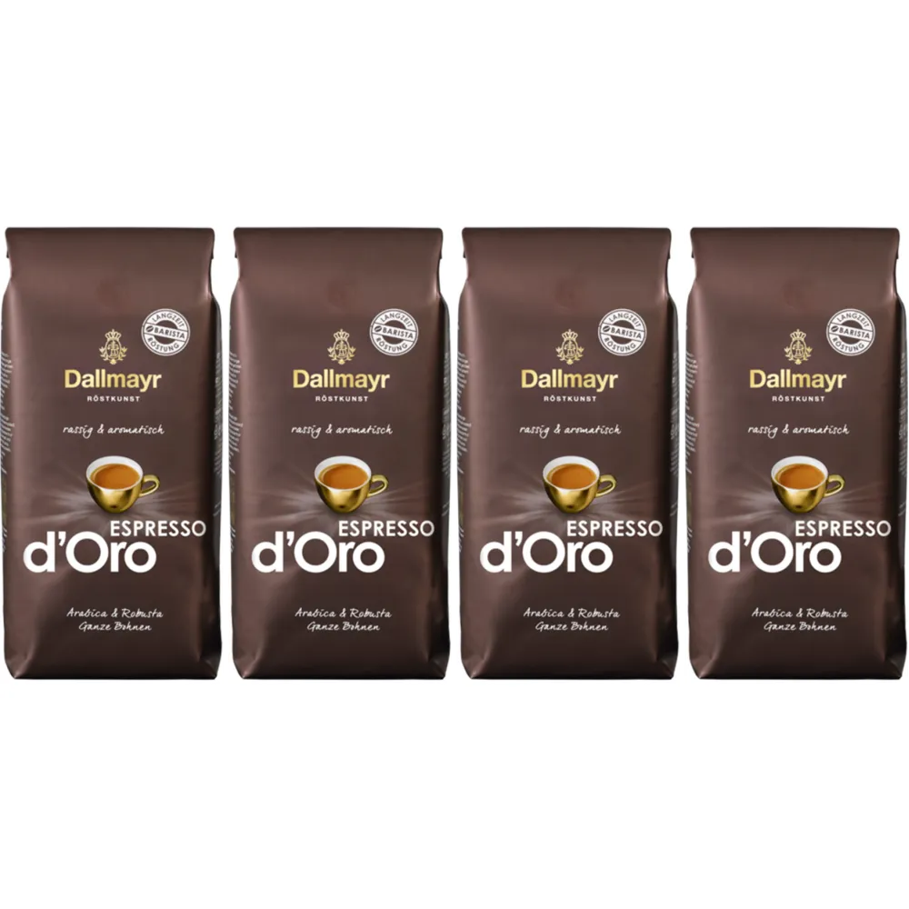 Dallmayr Espresso d'Oro - kaffebönor - 4 x 1 kg
