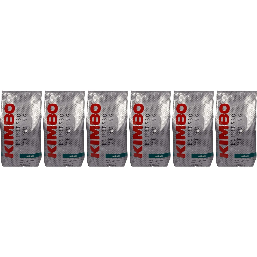 Kimbo Vending Audace - kaffebönor - 6 x 1 kg
