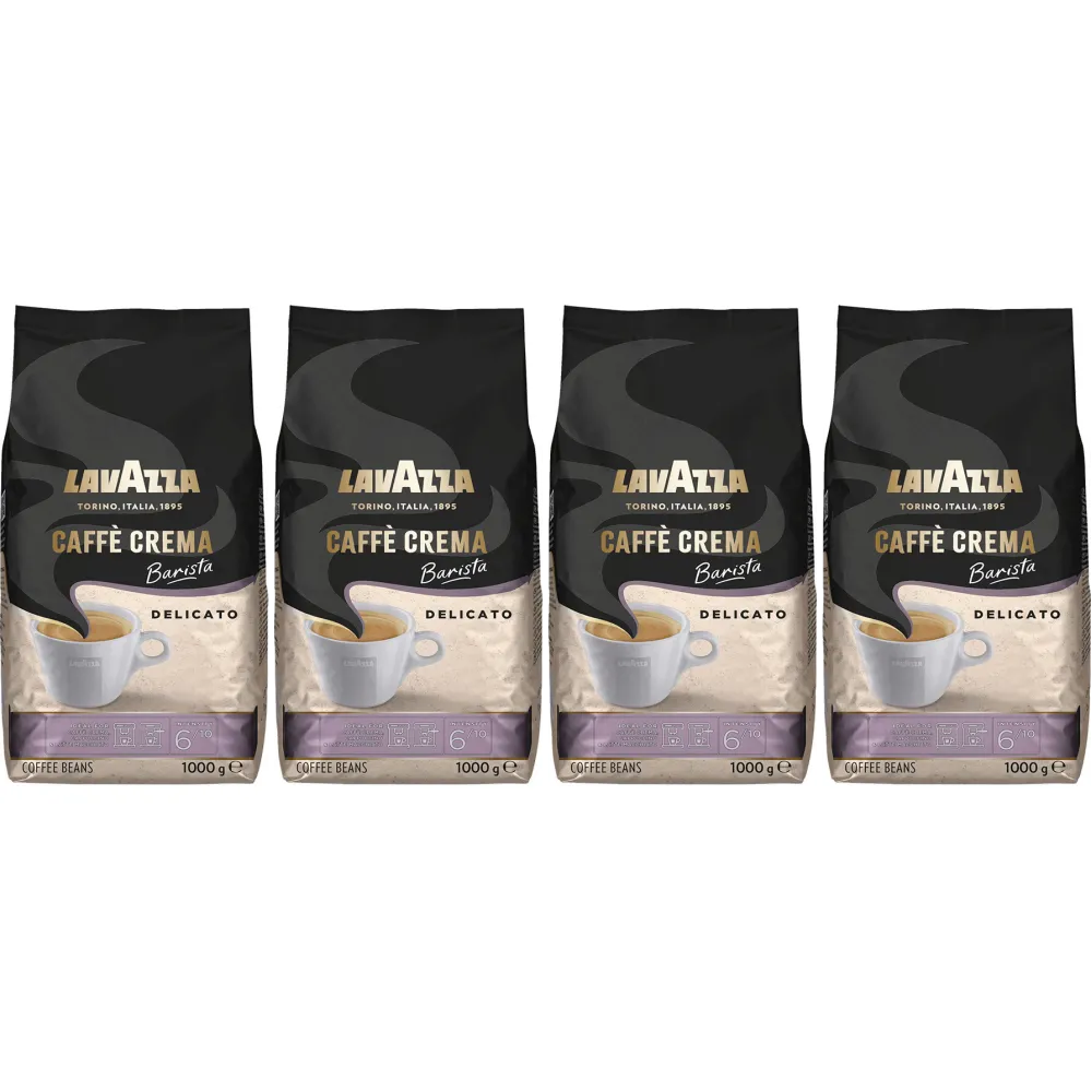 Lavazza Caffè Crema Barista Delicato - kaffebönor - 4 x 1 kg