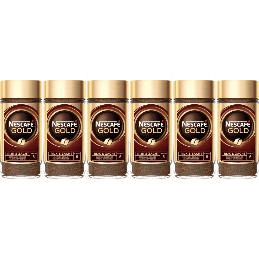 Nescafé Gold - snabbkaffe - 6 x 200 g
