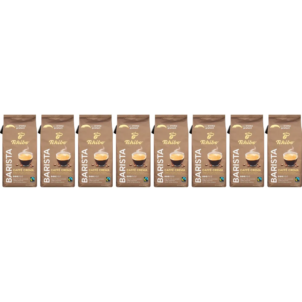 Tchibo Barista Caffè Crema - kaffebönor - 8 x 1 kg
