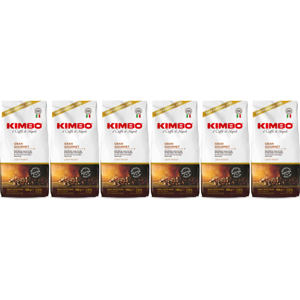 Kimbo Gran Gourmet - kaffebönor - 6 x 1 kg