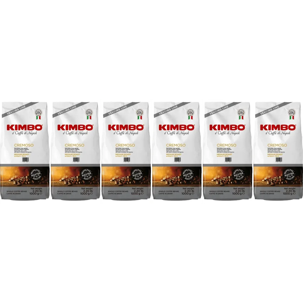 Kimbo Cremoso - kaffebönor - 6 x 1 kg