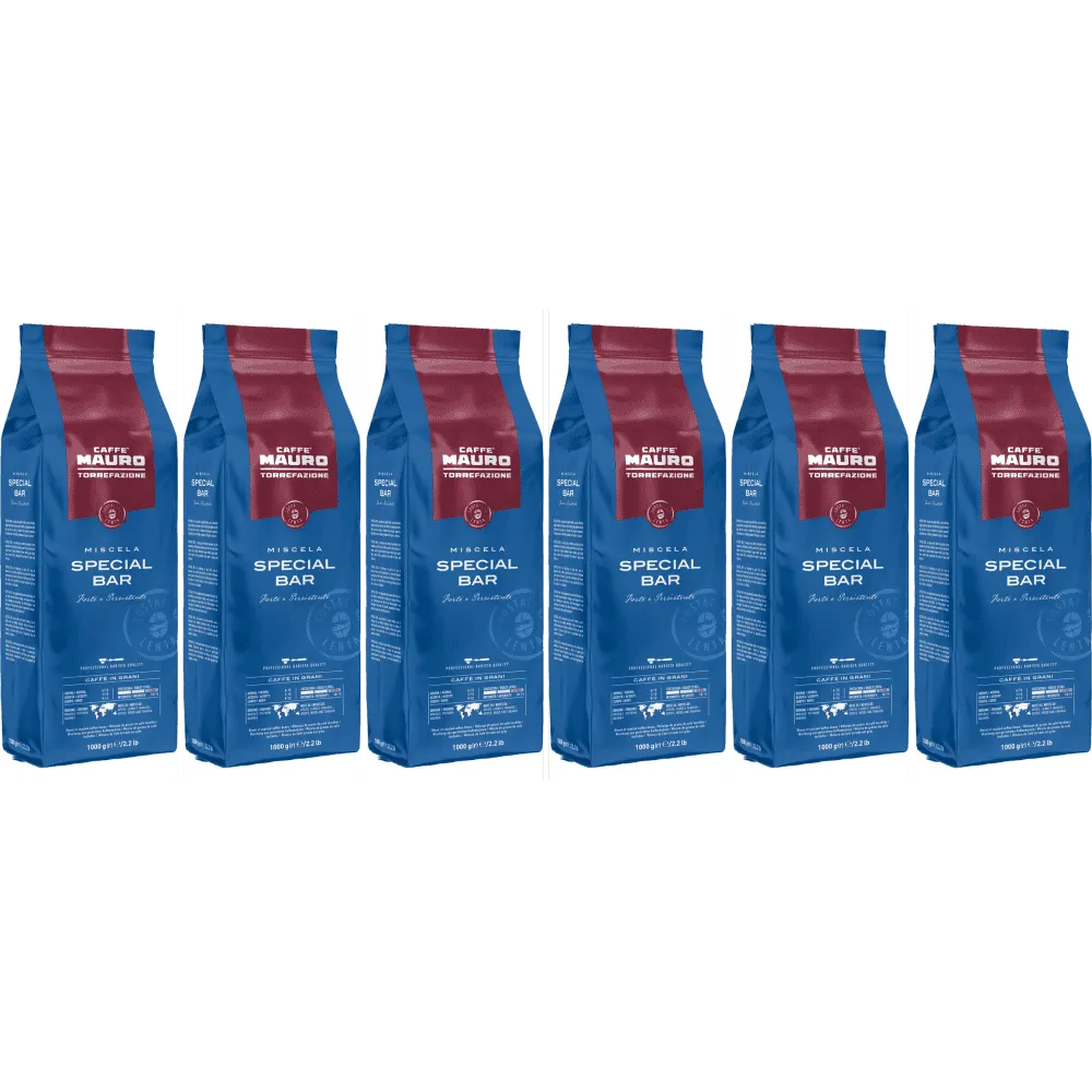 Caffè Mauro Special Bar - kaffebönor - 6 x 1 kg