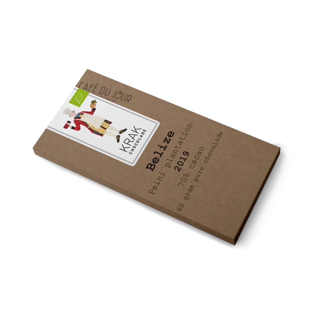 Krak Chocolade - Belize Peini Plantation - mörk choklad