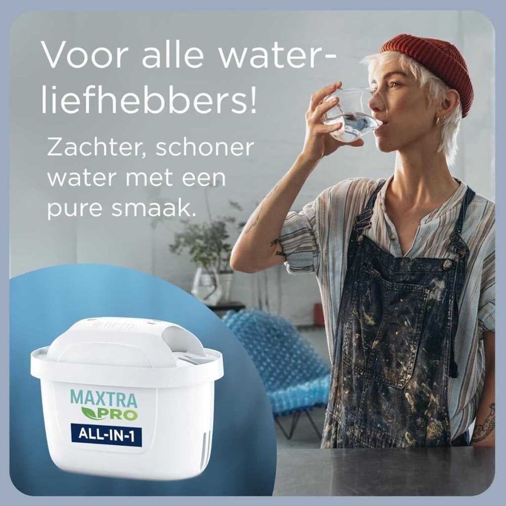 Brita - Vattenfilterkanna i glas + 1 Maxtra-filterpatron