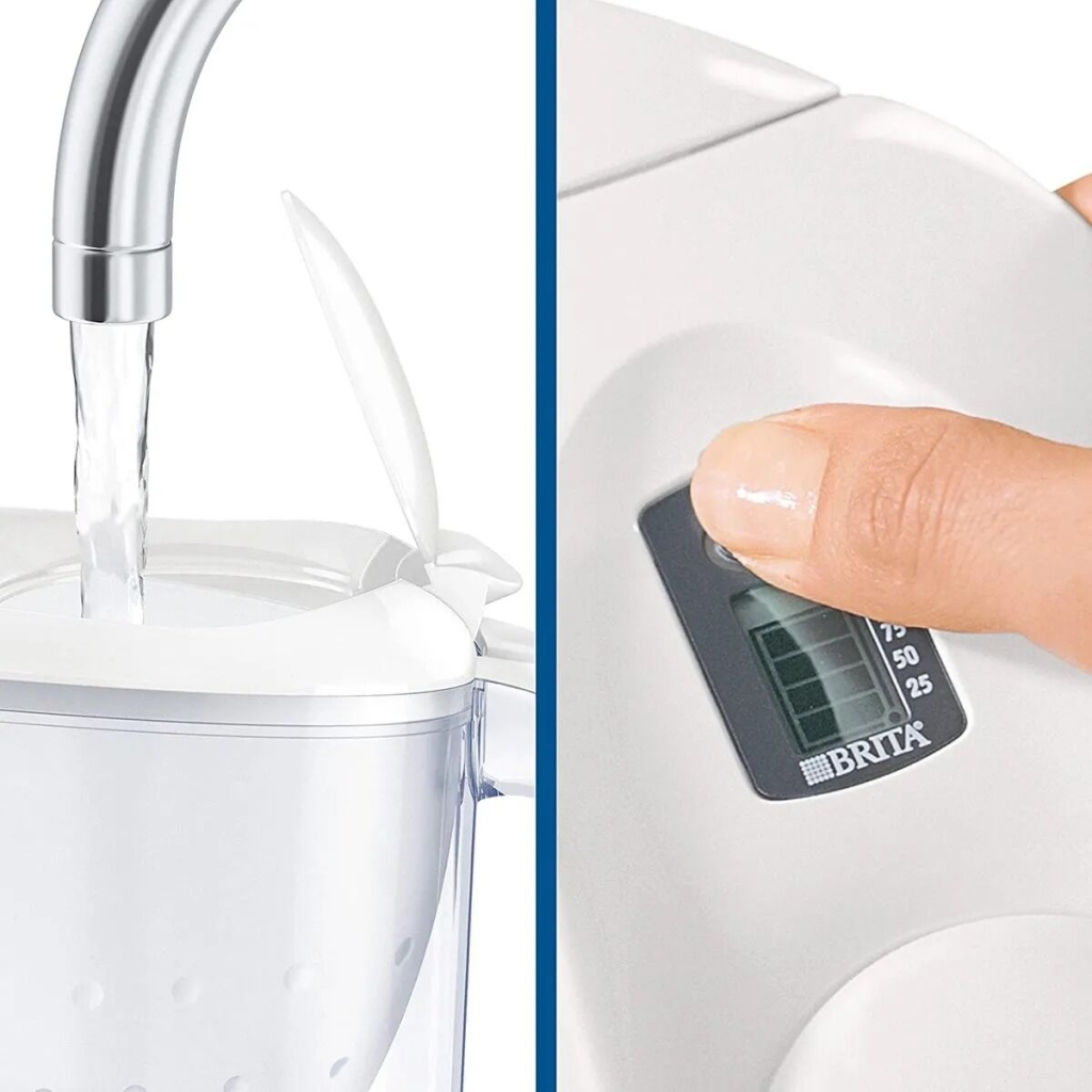 Brita - Vattenfilterkanna Marella vit + 1 Maxtra-filterpatron 2,4 l