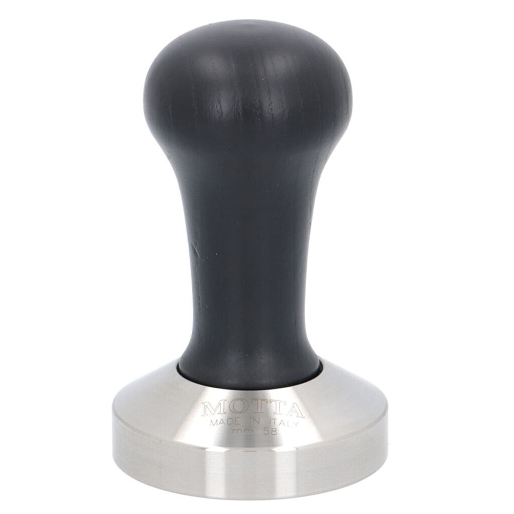 Motta kaffetamper - 58 mm - rostfritt stål / svart