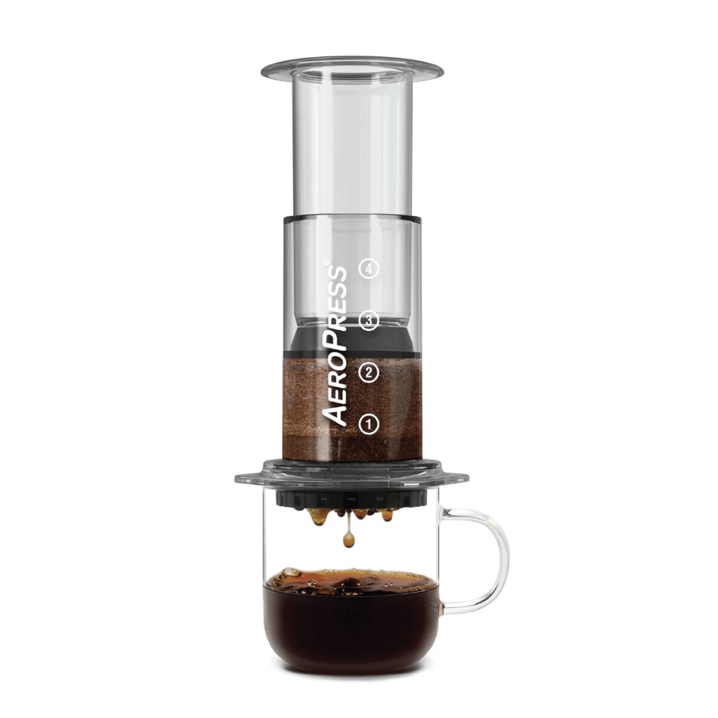 En AeroPress kaffebryggare