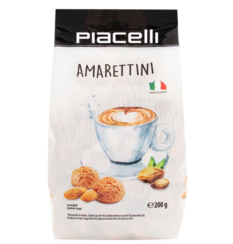 Amarettini - italienska knapriga mini-mandelkex - 200 g