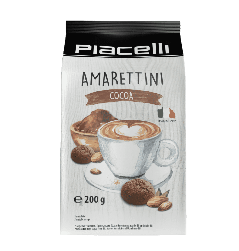 Amarettini Cacao - italienska kex med bittermandel - 200 g