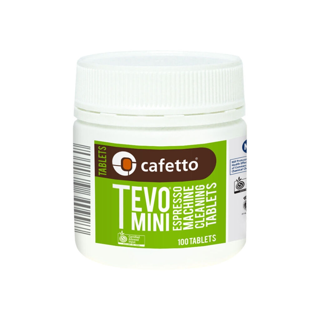 Cafetto Tevo® mini rengöringstabletter för kaffemaskiner (1,5 g) - 100 st