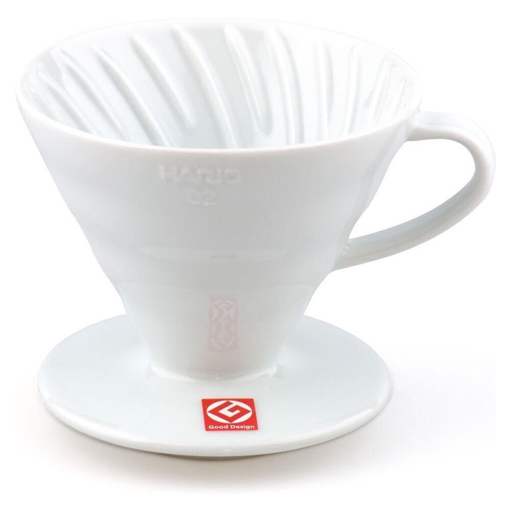 Hario dripper, vitt porslin, nr 02