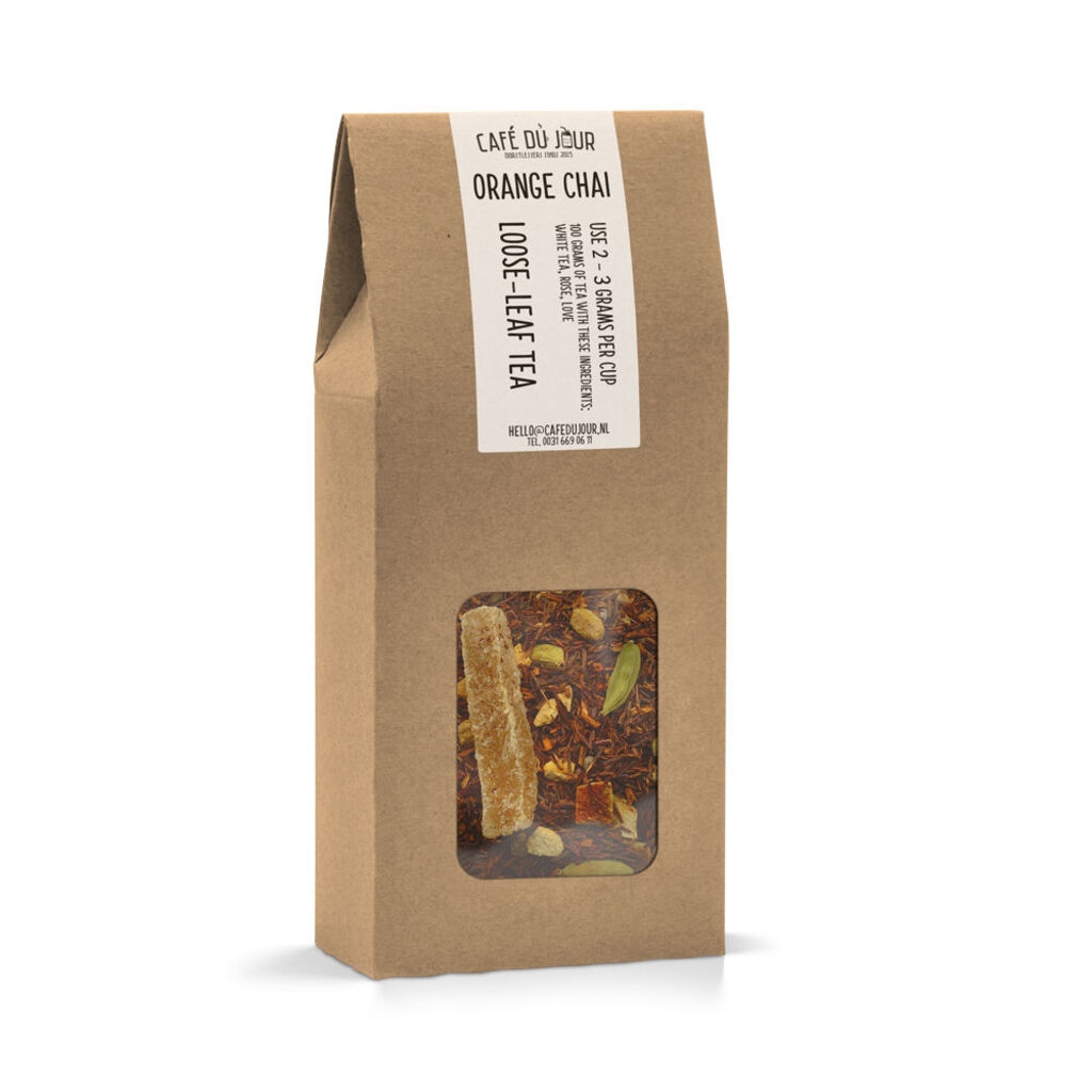 Orange Chai rooibosté 100 g - Café du Jour löst te