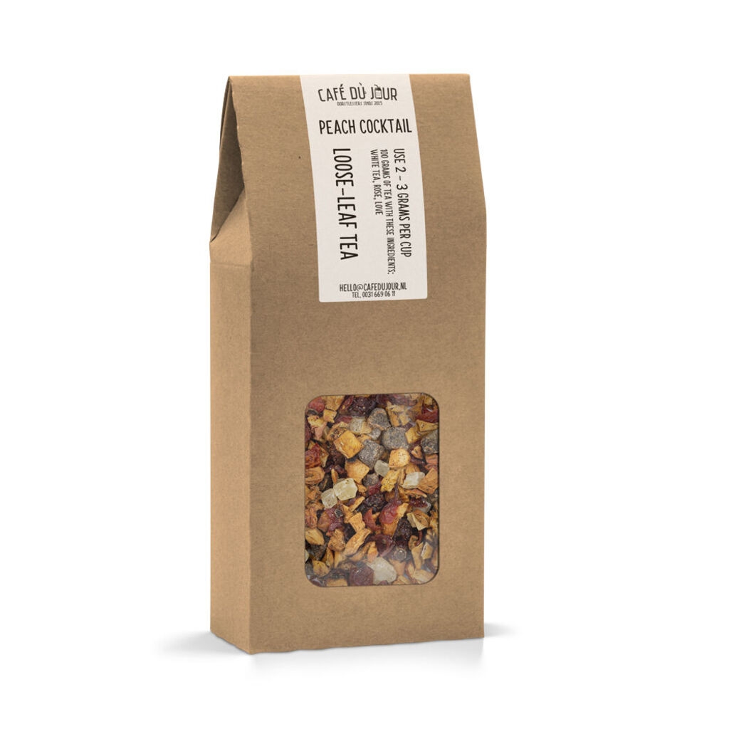 Peach Cocktail – fruktte 100 g – Café du Jour löst te