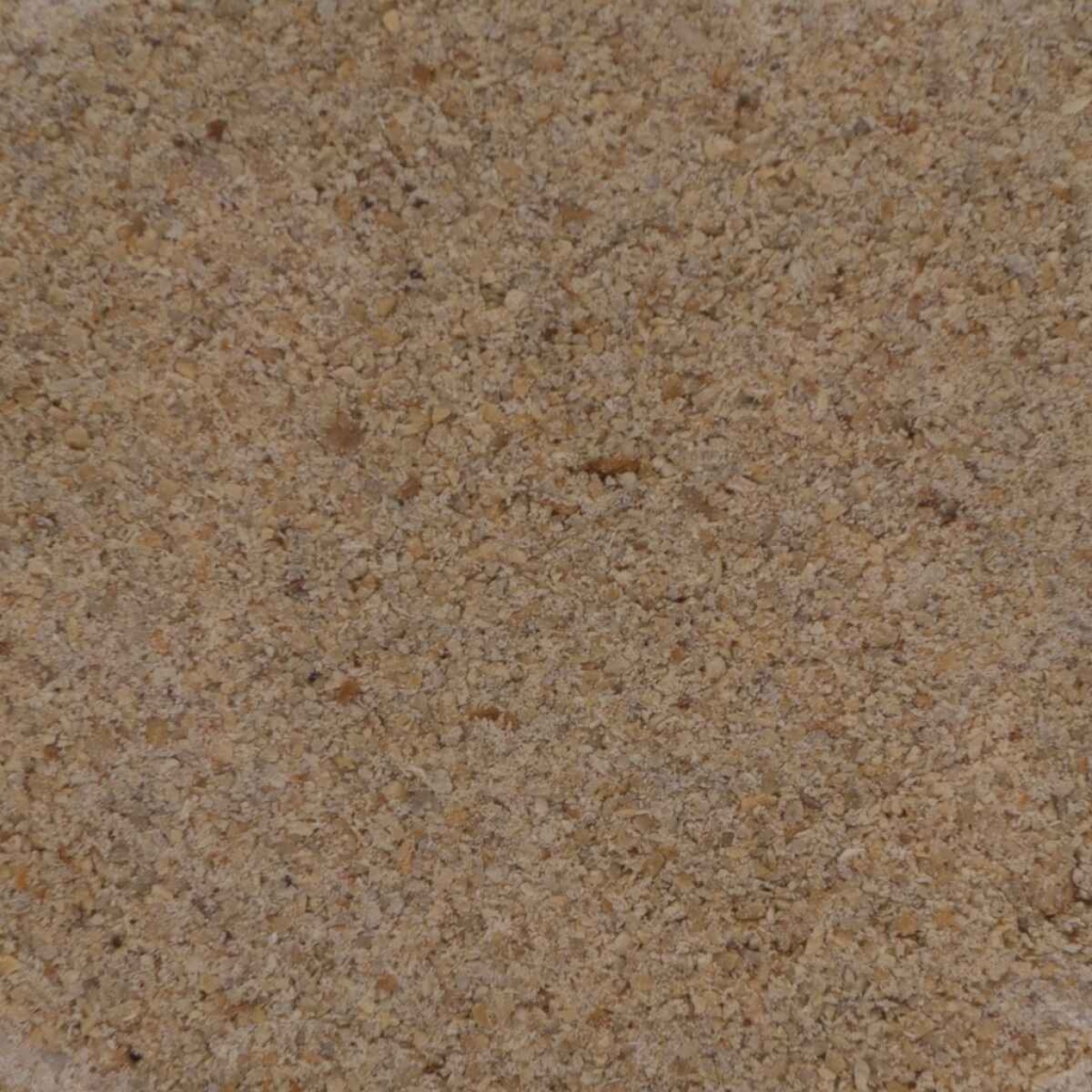 Närbild av grönt malet kaffe