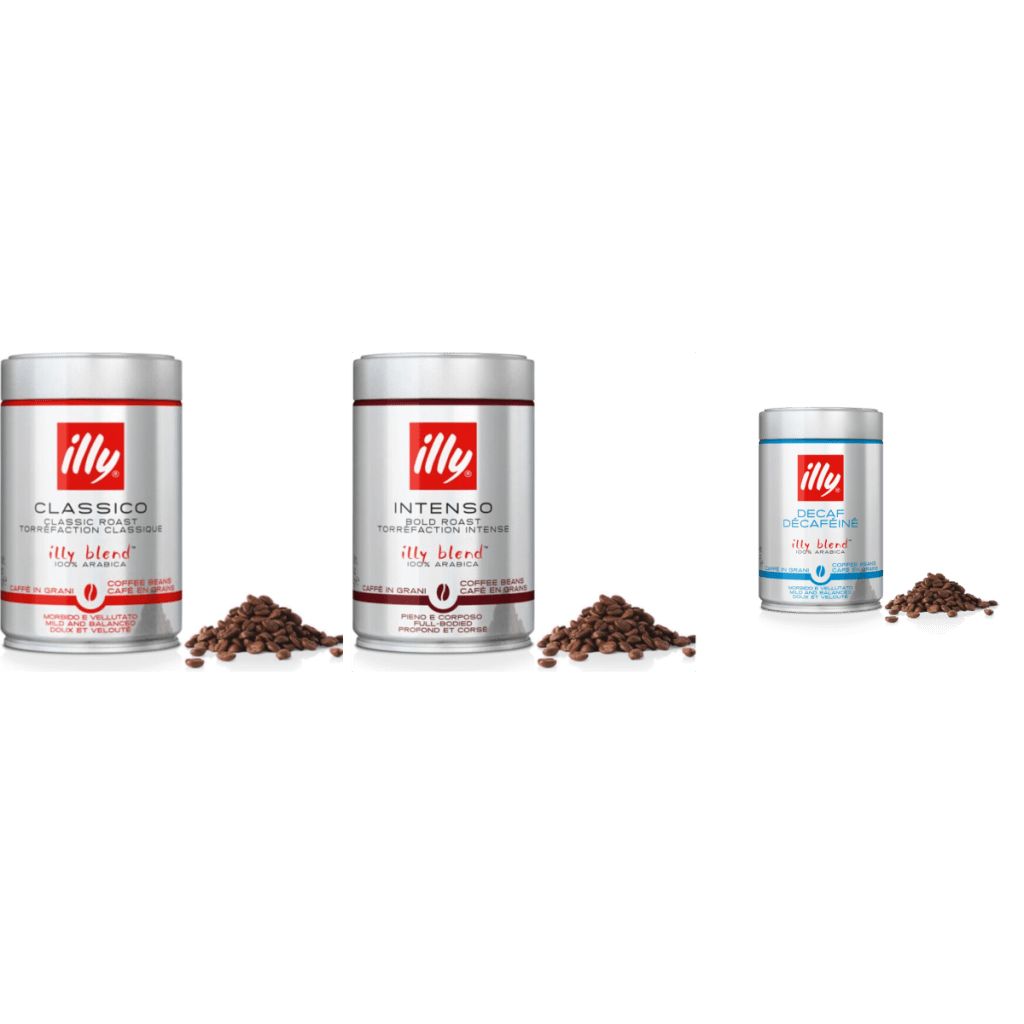 illy Espresso provpaket med decaf - kaffebönor - 3 x 250 g