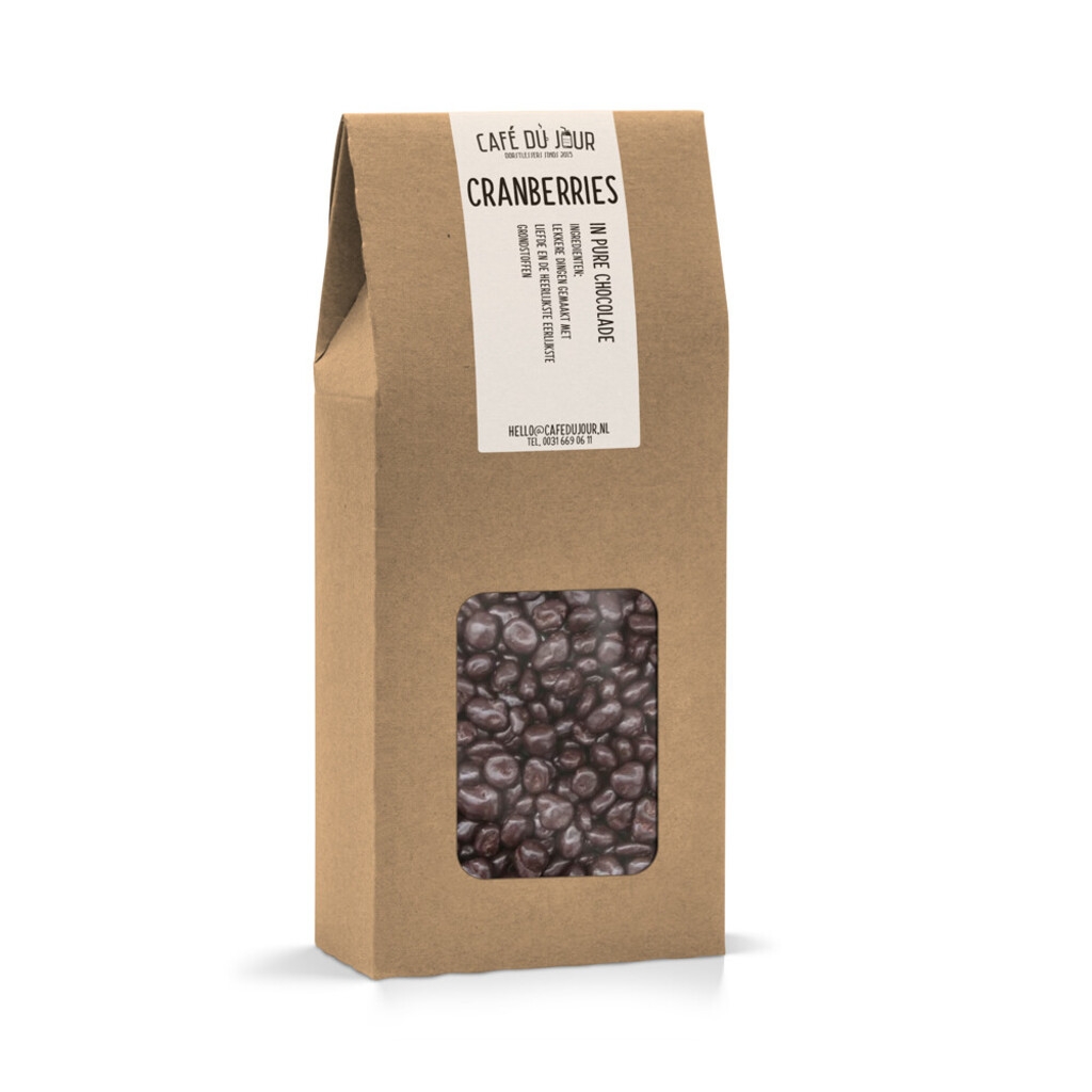 Tranbär i mörk choklad 250 g