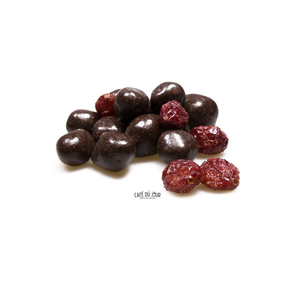 Tranbär i mörk choklad 250 g