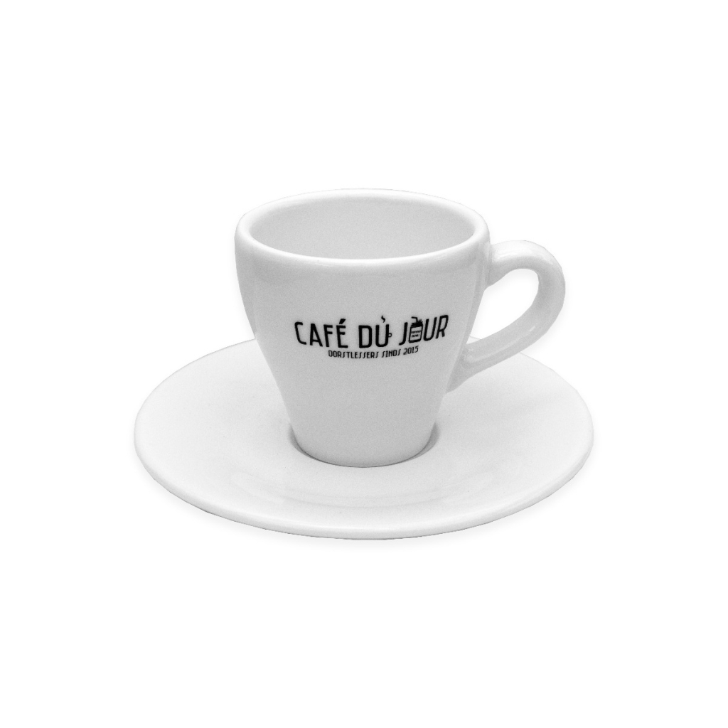 Café du Jour espressokopp med fat