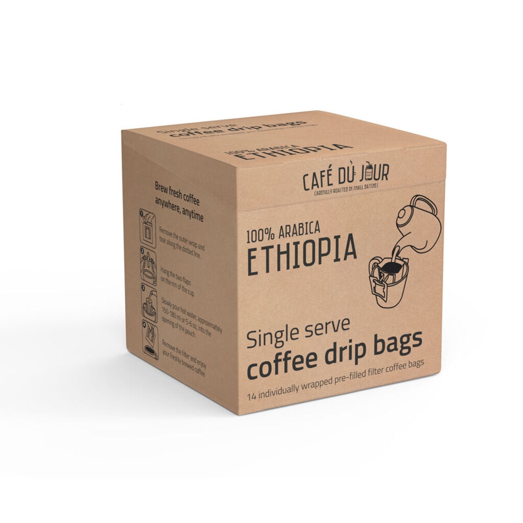 Droppåsar med kaffe, single serve, Etiopien