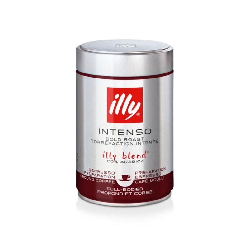 Illy dark roast (Intenso) 250g malet kaffe
