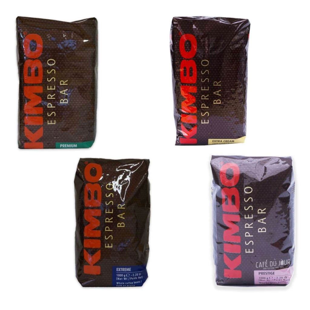 Kimbo kaffebönor provpaket 4 x 1 kg