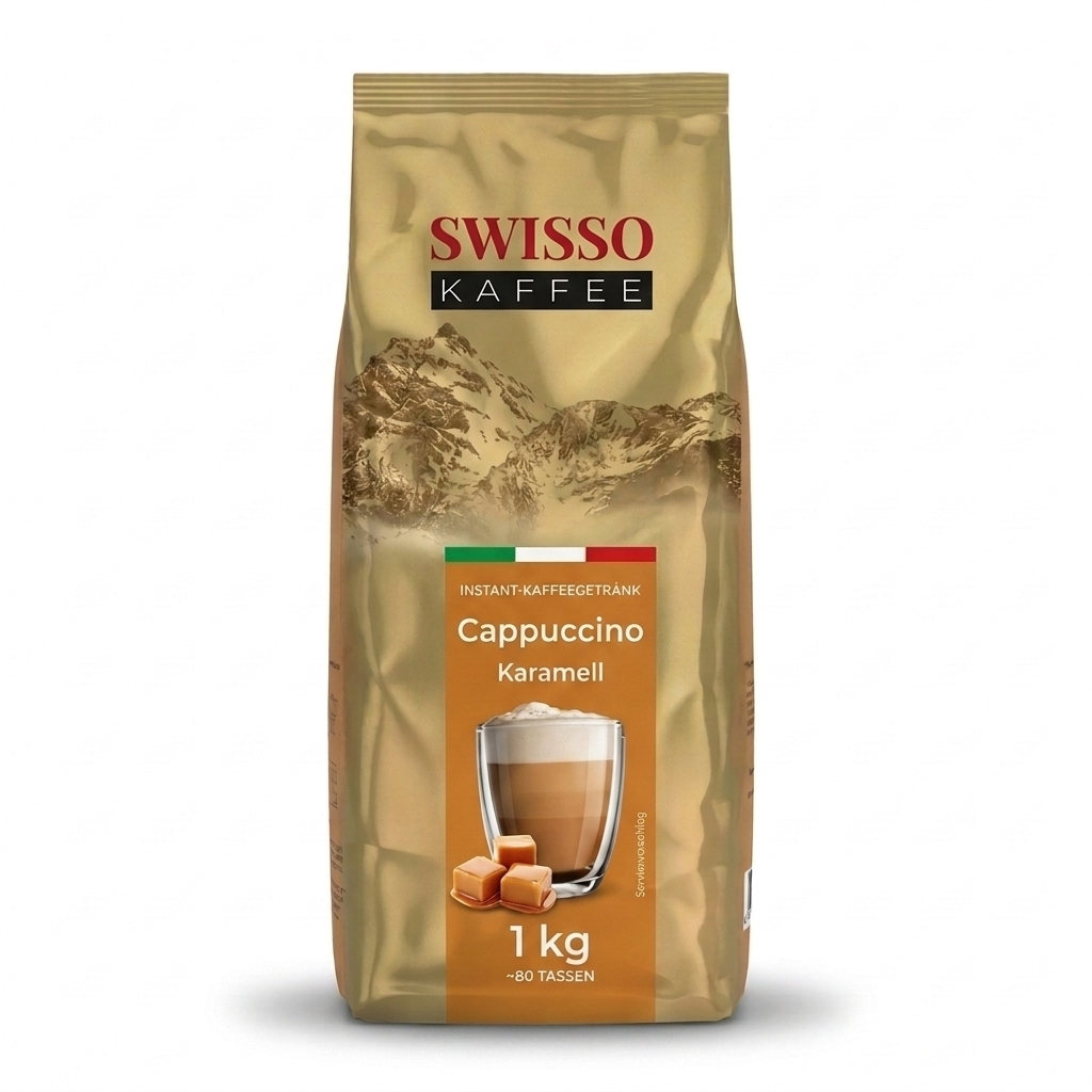 Swisso Kaffee Cappuccino Karamell - snabbcappuccino - 1 kg