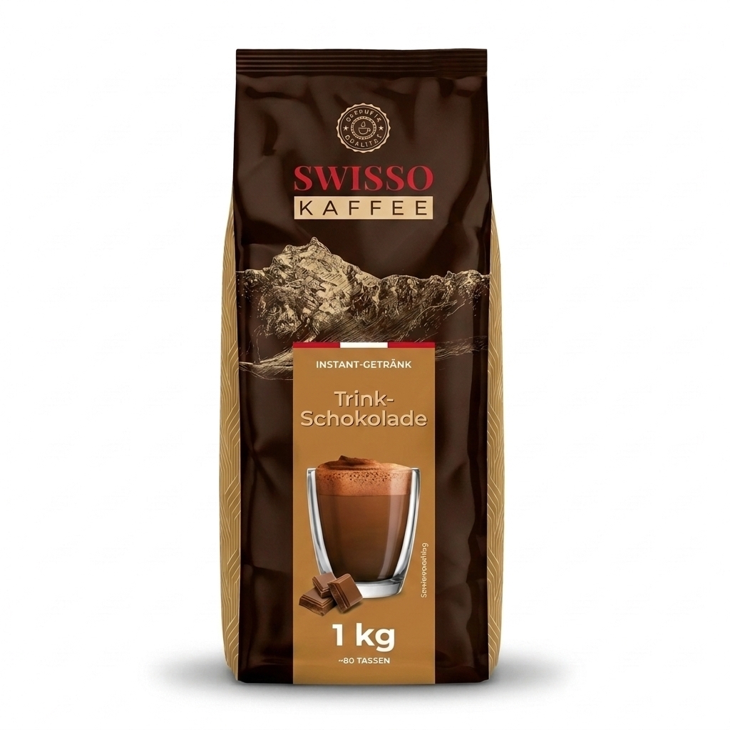 Swisso Kaffee Chokladdryck - snabb varm choklad - 1 kg