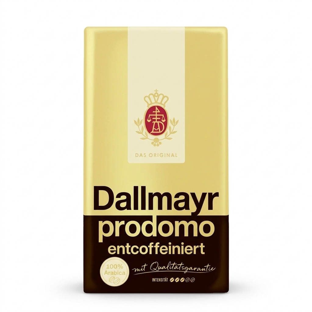 Dallmayr prodomo koffeinfritt - malet kaffe - 500 g