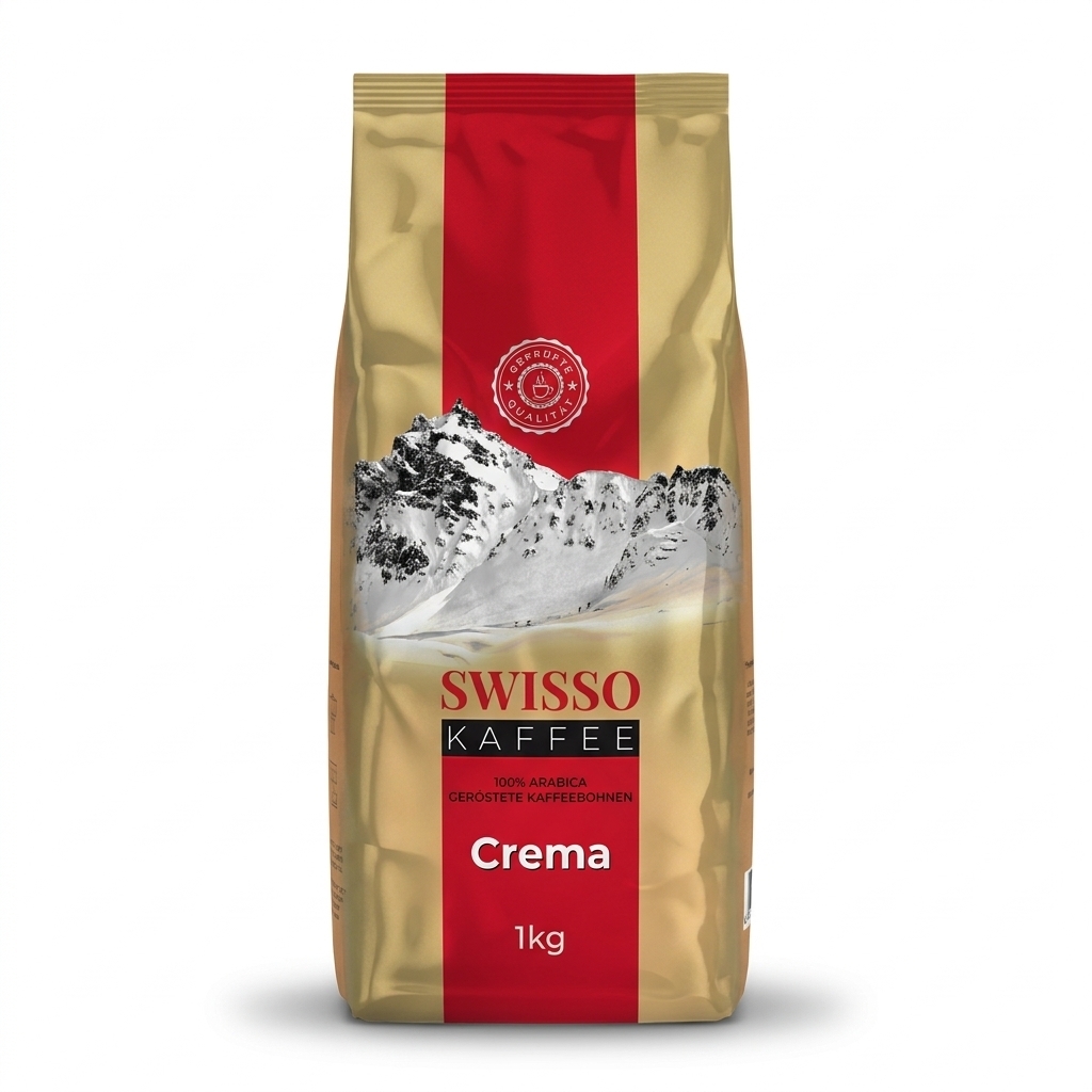 Swisso Kaffee Crema - kaffebönor - 1 kg