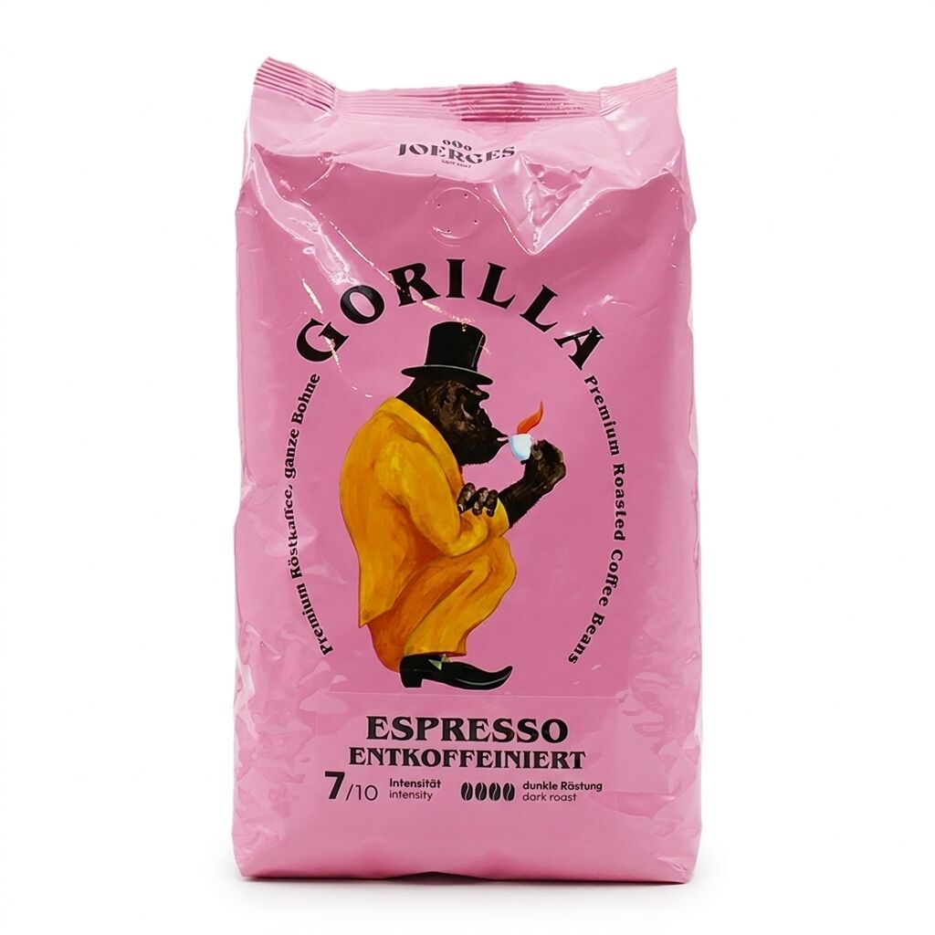 Gorilla Espresso koffeinfritt - kaffebönor - 1 kg