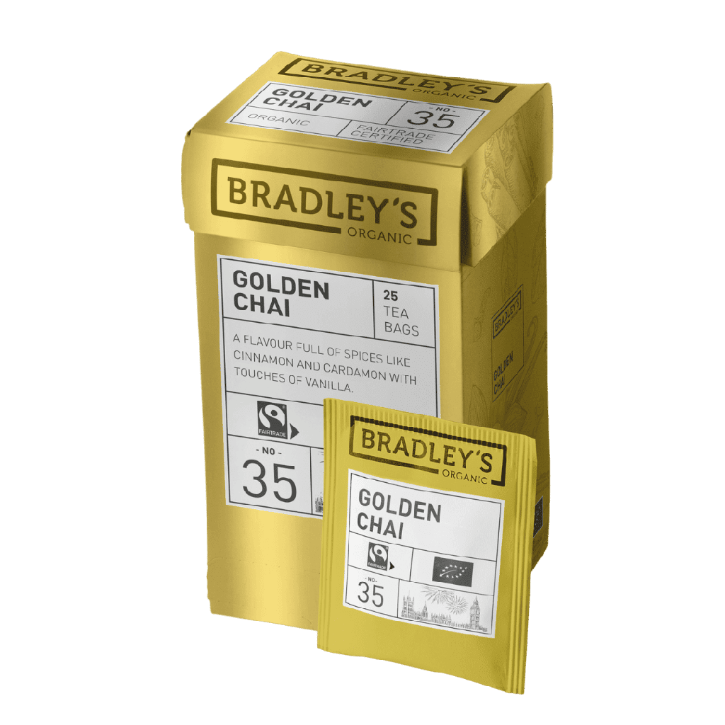 Golden Chai No.35 - Ekologiskt och Fairtrade - Bradley's - 25 tepåsar