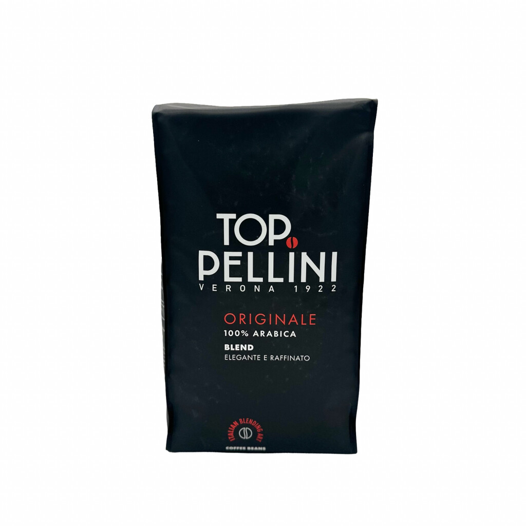 Framsida av en kilopåse kaffe från Top Pellini Originale