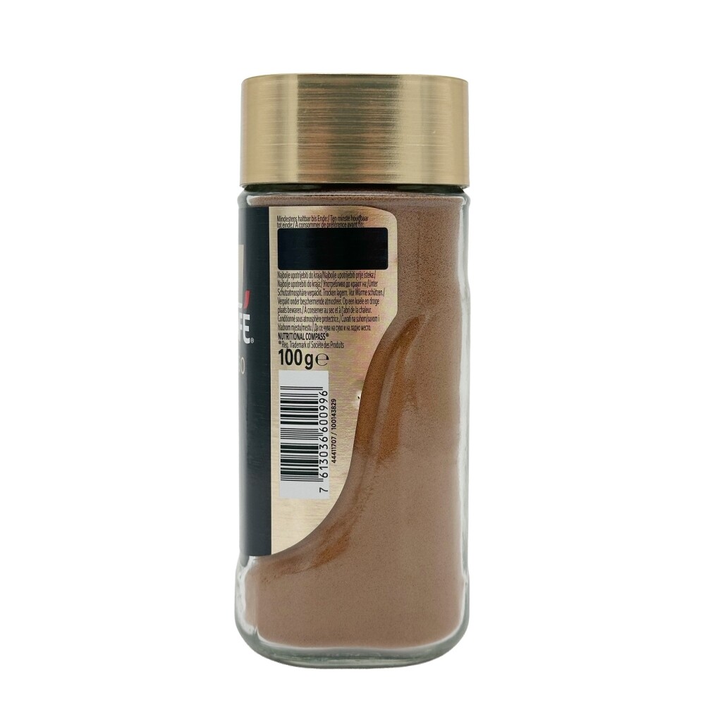 Höger sida Nescafé Espresso malet kaffe i burk, 100 g