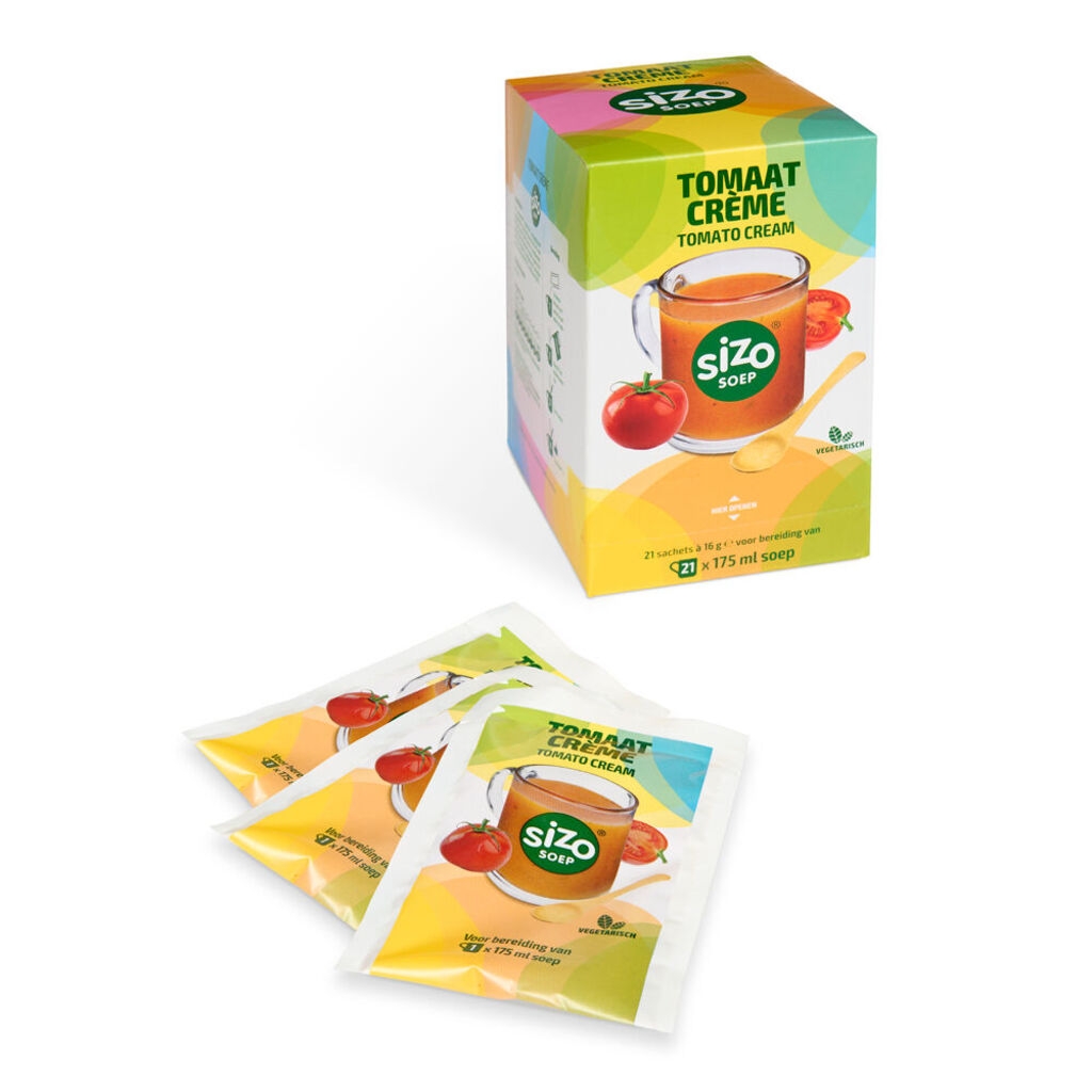 Sizo krämig tomatsoppa - snabbsoppa - 21 portionspåsar