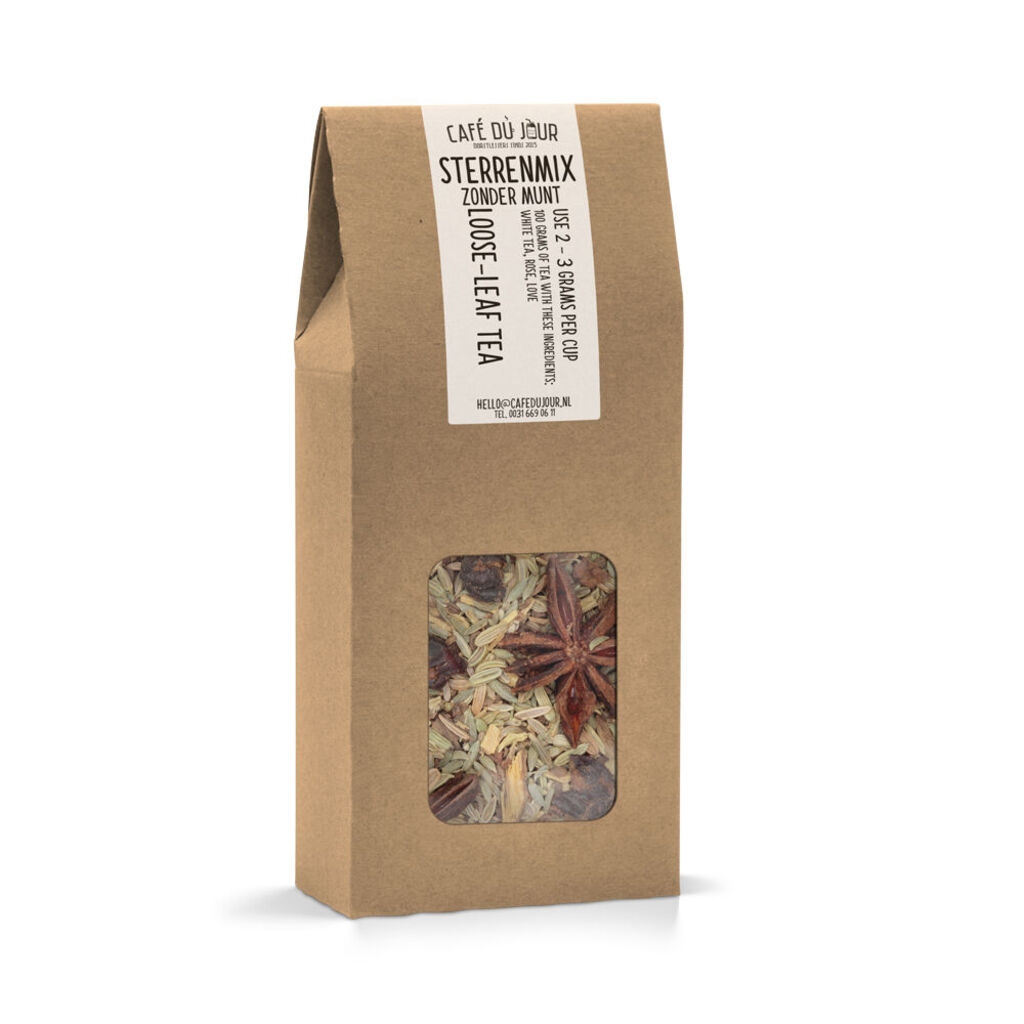 Star mix without mint – örtte 100 g – Café du Jour löst te