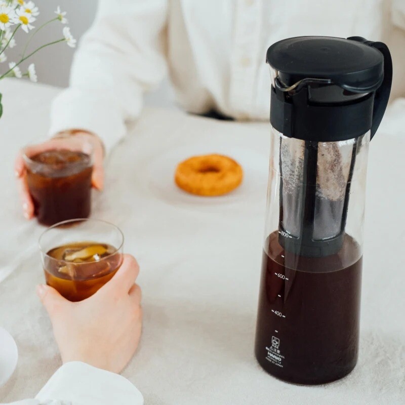 Hario Mizudashi kanna för cold brew-kaffe, svart, 600 ml