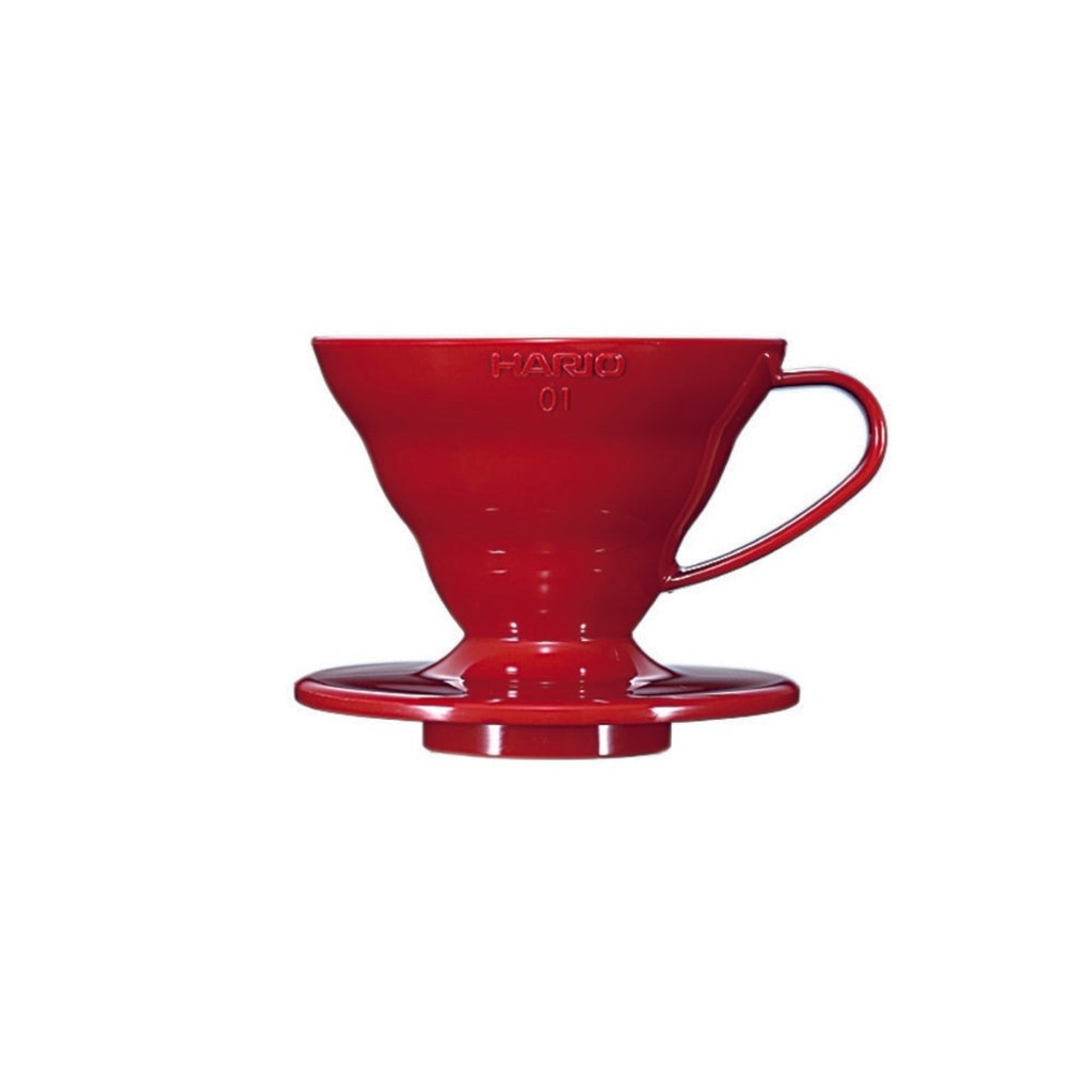 Hario V60 dripper - röd plast - storlek 01